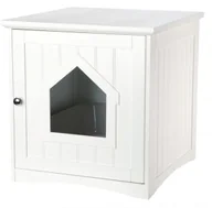 Kuwety dla kotów - Trixie Kuweta chatka 49 × 51 × 51 cm biała - miniaturka - grafika 1