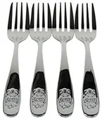 Sztućce dla dzieci - Viva Haushaltswaren Towary gospodarstwa domowego Viva widelca dla dzieci i 4 sztućce dla dzieci z chromu, z motywem pieska gospodarstwa domowego Viva # 38413 # #38413# - miniaturka - grafika 1