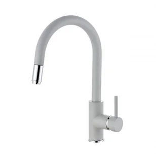 Alveus Delos-P Bateria kuchenna wysoka z wyciąganą wylewką concrete/chrom 1129019 - Baterie kuchenne Alveus Delos-P Bateria kuchenna wysoka z wyciąganą wylewką concrete/chrom 1129019 - Baterie kuchenne - miniaturka - grafika 1