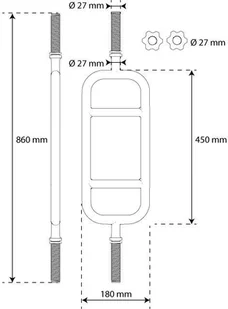 K-SPORT Gryf kratka z gwintem i zaciskiem gryf K-SPORT - Gryfy K-SPORT Gryf kratka z gwintem i zaciskiem gryf K-SPORT - Gryfy - miniaturka - grafika 3