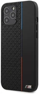 Etui i futerały do telefonów - BMW Etui BMHCP12LTRTBK iPhone 12 6,7" Pro Max czarny/black hardcase M Collection Triangles - miniaturka - grafika 1