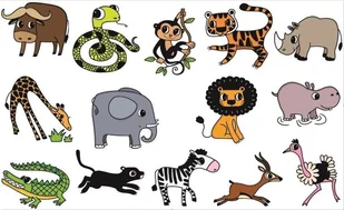 Aladine stemple Kids Zwierzęta z Sawanny - Zabawki kreatywne - miniaturka - grafika 3