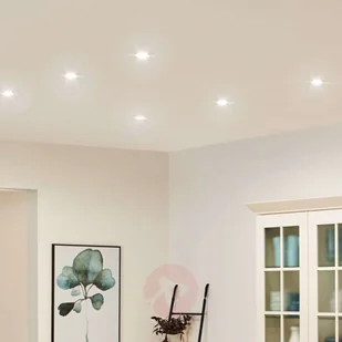 Paulmann Nova oprawa wpuszczana LED 3 szt., biała - Oprawy, klosze i abażury - miniaturka - grafika 2