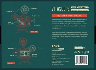 Robotime Technology (Suzhou) CO.,LTD. Drewniany Model Puzzle 3D Projektor + Film LK601 - Puzzle - miniaturka - grafika 12
