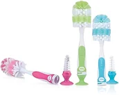 Akcesoria do karmienia - Nby Nby 055241 szczotka do butelek z przyssawką, wielokolorowa - miniaturka - grafika 1