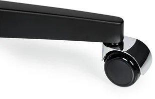 Fotel biurowy, krzesło biurowe King Home Fotel biurowy LOUNGE GUBERNATOR czarny heban skóra naturalna podstawa czarna T044.OFFICE.BL.EBONY - Fotele i krzesła biurowe - miniaturka - grafika 9