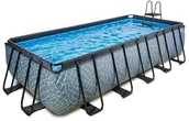 Baseny ogrodowe - Exit Basen Stone szary prostokątny 540 x 250 x 122 cm drabinka pompa filtrująca wysoki 30.22.53.00 - miniaturka - grafika 1