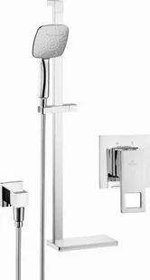 Deante NAC_09EP CASCADA CHROM KOMPLET PODTYNKOWY ANEMON BIS Z ZESTAWEM NATRYSKOWYM - Baterie podtynkowe - miniaturka - grafika 2