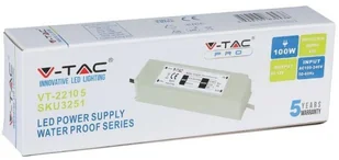 v-tac Zasilacz LED V-TAC 100W 12V 8.3A IP67 Hermetyczny Filtr EMI VT-22105 - Zasilacze i transformatory - miniaturka - grafika 5