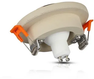 v-tac Oprawa Oczko V-TAC GIPS BETON GU10 Okrągła Wpuszczana Biały/Różowe Złoto VT-862 - Oprawy, klosze i abażury - miniaturka - grafika 3