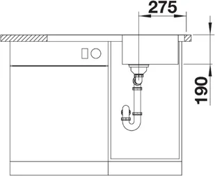 Blanco DINAS 45 S 523378 - Zlewozmywaki - miniaturka - grafika 5
