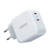 Ładowarki do telefonów - Choetech Choetech szybka ładowarka sieciowa 2x USB Typ C Power Delivery 40W 3A biały (PD6009-EU) PD6009-EU - miniaturka - grafika 1