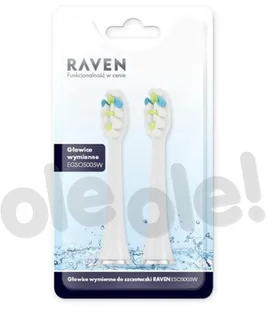 RAVEN RAVEN końcówki do szczoteczki ESOS005W 2 szt - Końcówki do szczoteczek elektrycznych - miniaturka - grafika 2