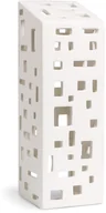 Oświetlenie świąteczne - Kähler Kähler URBANIA Świecznik Tealight - Domek Biały - High Building 691103 - miniaturka - grafika 1