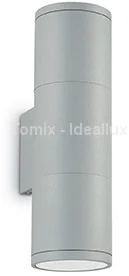 Ideal Lux Kinkiet GUN AP2 SMALL GRIGIO 163628 - Lampy ogrodowe - miniaturka - grafika 2