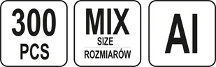Yato ZESTAW NITONAKRĘTEK MIX STALOWE ALUMINIOWE M3 M10 300SZT YT-36480 YT-36480 - Nitownice - miniaturka - grafika 4