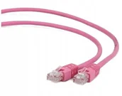 Patchcordy - Gembird Patch cord Utp kat. 5e 0.5m różowy - miniaturka - grafika 1