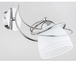 Kinkiet Reto 1 x 60 W E27 chrom/biały 26270 - Lampy ścienne - miniaturka - grafika 2