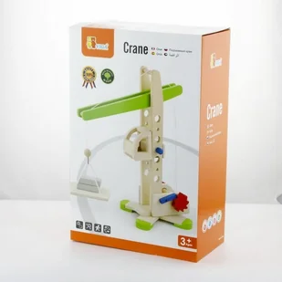 VIGA Dźwig drewniany konstrukcyjny V59698 - Zabawki konstrukcyjne - miniaturka - grafika 3