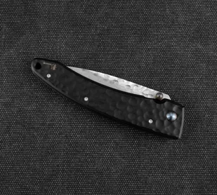 Mcusta Zanmai Nóż składany Forge Młotkowany Damascus 8,5 cm MC-0114BD - Noże - miniaturka - grafika 4