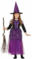 Stroje karnawałowe - Guirca Lila Hexe Halloween kostium dzieci dziewczynki, czarny - miniaturka - grafika 1