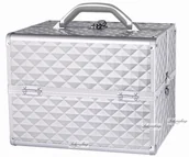 Pozostałe akcesoria kosmetyczne - Loveto.pl LOVETO.PL - Kufer kosmetyczny - SILVER DIAMOND 3D - miniaturka - grafika 1