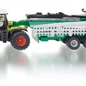 Samochody i pojazdy dla dzieci - Siku Claas Xerion + zb. na gnojow. - miniaturka - grafika 1
