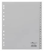 Przekładki do segregatorów - DURABLE Przekładki A-Z do segregatora A4 szare 6520-10 - miniaturka - grafika 1