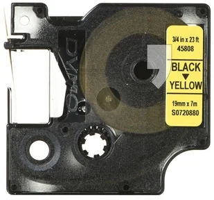 Ta$236ma Dymo D1 zamiennik 45808 19mm x 7m żółte tło/czarny nadruk - Etykiety do drukarek - miniaturka - grafika 10