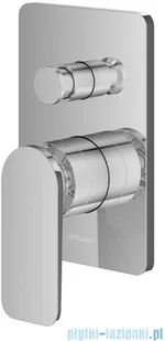 Kohlman Wexpo zestaw prysznicowy z deszczownicą 40 cm chrom QW210WR40 | - Zestawy prysznicowe - miniaturka - grafika 5