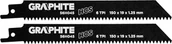 Akcesoria do urządzeń ogrodniczych - Graphite Brzeszczoty bagnetowe Brzeszczot do piły szablastej HCS 150 x 19 x 1.25 mm 6TPI kpl 2 szt 56H045 - miniaturka - grafika 1