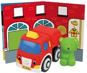 Klocki - Kids K's K's Popbo Blocs Wóz strażacki Sama KA10644 - miniaturka - grafika 1