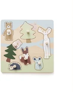 Kids Concept Edvin Puzzle Drewniane - Zabawki interaktywne dla dzieci - miniaturka - grafika 2