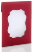 Koperty - Ozdobna koperta na zdjęcia 13x18 z okienkiem (czerwona) - miniaturka - grafika 1