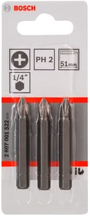 Bosch bit wkręcająca Extra Hart PH 2, 51 mm 2607001522 - Klucze i nasadki - miniaturka - grafika 3