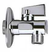 Zawory i kraniki - Invena Zawór Kulowy Z Filtrem 1/2x1/2 I Rozetką - miniaturka - grafika 1