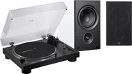 Zestawy stereo - Audio-Technica LP120xBT USB czarny) + AM5 biały) - miniaturka - grafika 1