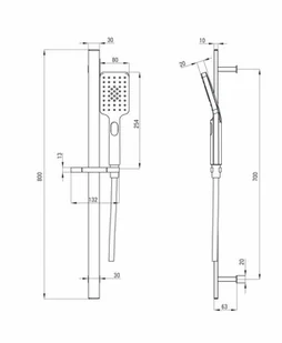 Deante Anemon Bis Zestaw natryskowy z drążkiem NCZ_N51K NCZ N51K [15788965] - Zestawy prysznicowe - miniaturka - grafika 5