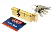 Zamki i wkładki - Abus Wkładka bębenkowa KD10 50g/45 mosiądz z gałką kl 5.2 - miniaturka - grafika 1