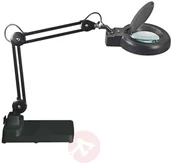Lampy pozostałe - Maul Jakob Lampa z lupą LED MAULviso czarna - miniaturka - grafika 1