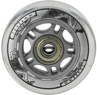 Nils Zestaw kółek Extreme PU 72x24 82A + ABEC-7 8 szt przezroczyste 16-32-015 - Akcesoria do skatingu - miniaturka - grafika 3