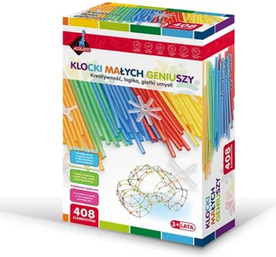 Askato Klocki słomki MIDI 408 elementów - Zabawki konstrukcyjne - miniaturka - grafika 5