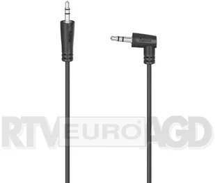 Hama Kabel Jack Wtyk 90 3.5 mm Jack Wtyk Stereo 1.5m Czarny - Kable - miniaturka - grafika 2