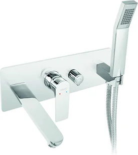 Ferro FERROAlgeo Square - bateria wannowa podtynkowa ścienna BAQ11P - Baterie podtynkowe Ferro FERROAlgeo Square - bateria wannowa podtynkowa ścienna BAQ11P - Baterie podtynkowe - miniaturka - grafika 1