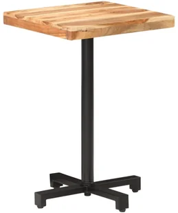 VidaXL Lumarko Stolik bistro, kwadratowy, 50x50x75 cm, lite drewno akacjowe 320274 VidaXL - Ławy i stoliki kawowe - miniaturka - grafika 10