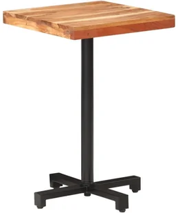 VidaXL Lumarko Stolik bistro, kwadratowy, 50x50x75 cm, lite drewno akacjowe 320274 VidaXL - Ławy i stoliki kawowe - miniaturka - grafika 8
