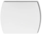 Gniazdka elektryczne - Karlik PROD. UZUPEŁNIAJĄCE Zaślepka do ramki serii TREND i LOGO ZA, kolor biały ZA - miniaturka - grafika 1