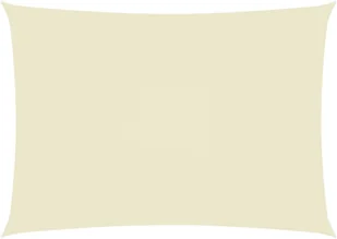 vidaXL Prostokątny żagiel ogrodowy, tkanina Oxford, 5x7 m, kremowy 135220 - Parasole ogrodowe - miniaturka - grafika 2