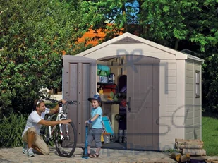 Keter Domek narzędziowy Factor, kremowy, 256,5x182x243 cm - Altany ogrodowe - miniaturka - grafika 43