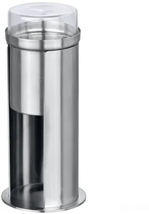 Wenko WENKO 21387100 pojemnik na waciki i patyczki do uszu, stal szlachetna, nierdzewna, 7.5 x 18 x 7.5 cm, satynowy 21387100 - Mydelniczki i dozowniki mydła - miniaturka - grafika 2